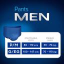 Roupa Íntima Masculina Tena Pants Men G/EG 8 unidades