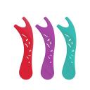 Flosser Infantil para Limpeza dos Dentes G.U.M Trolls Sabor Uva com 20 unidades
