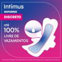 Absorvente Intimus Noturno Discreto Cobertura Suave com Abas com 28 unidades
