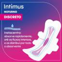 Absorvente Intimus Noturno Discreto Cobertura Suave com Abas com 14 unidades