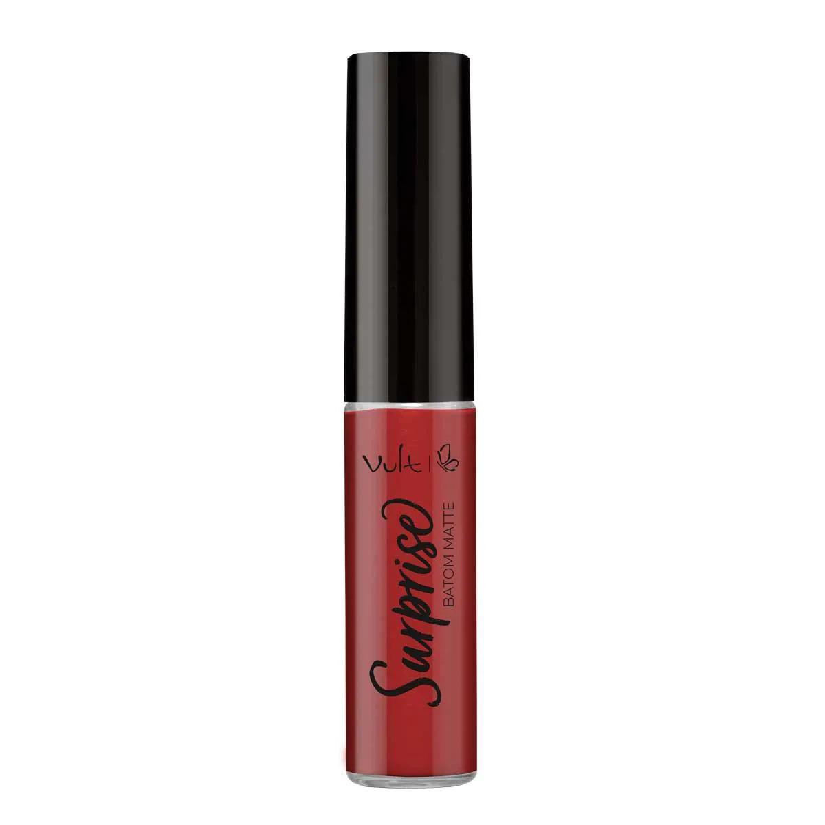 Batom Líquido Vult Surprise Matte Cor Illusion Red com 5,6ml