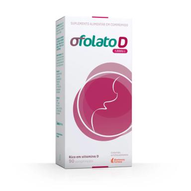 Suplemento de Vitamina D Ofolato D 1.000UI com 90 comprimidos