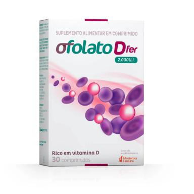 Suplemento Alimentar Ofolato D Fer 2.000UI com 30 comprimidos