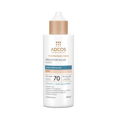 Protetor Solar Fluid Adcos Shield Protection Beige FPS70