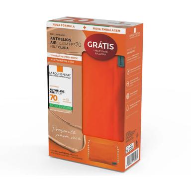 Protetor Solar Facial Anthelios Aircilium Pele Clara FPS70 + Necessaire