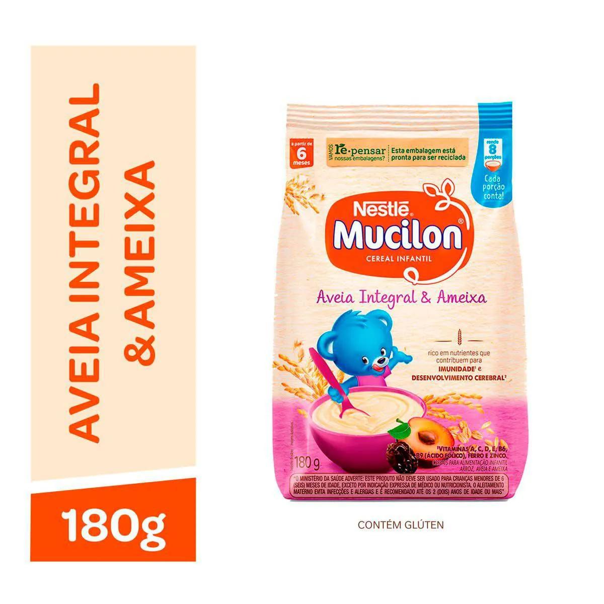 Cereal Mucilon Aveia e Ameixa Infantil com 180g
