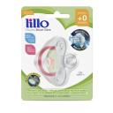 Chupeta Lillo Smart Glow Tubarão Tamanho 1 - RN a 6 meses Cor Rosa com 1 unidade