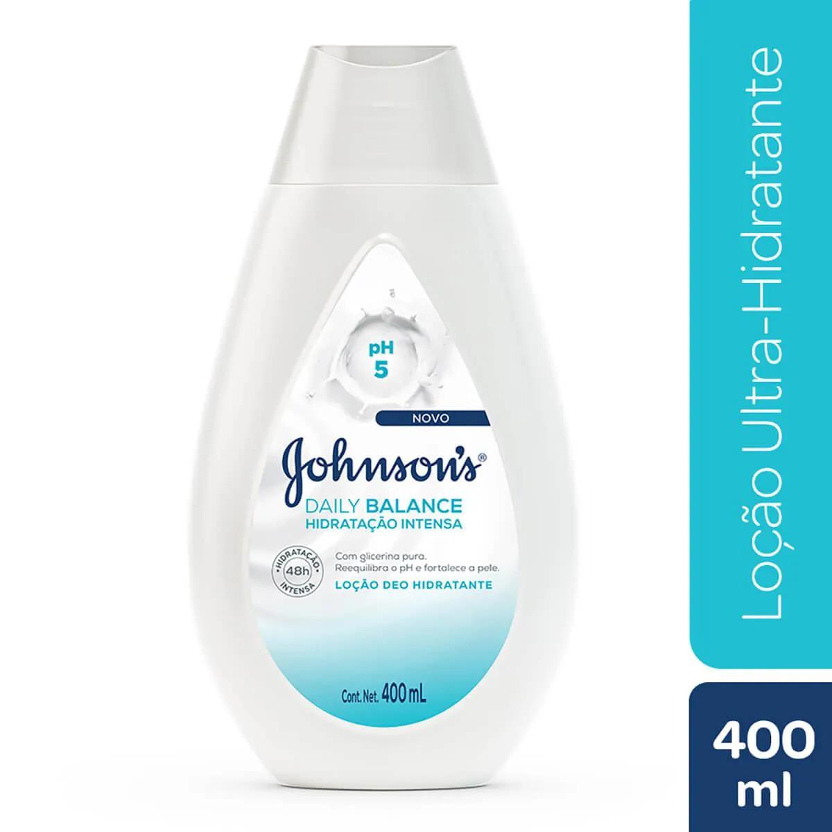 Loção Deo Hidratante Johnson's Daily Balance Hidratação Intensa com 400ml