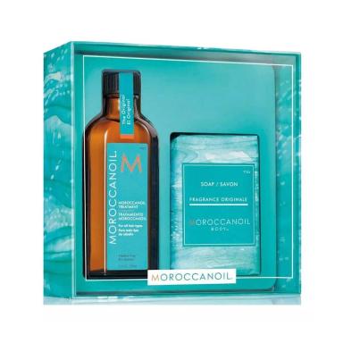 Kit Moroccanoil Óleo de Tratamento + Sabonete em Barra
