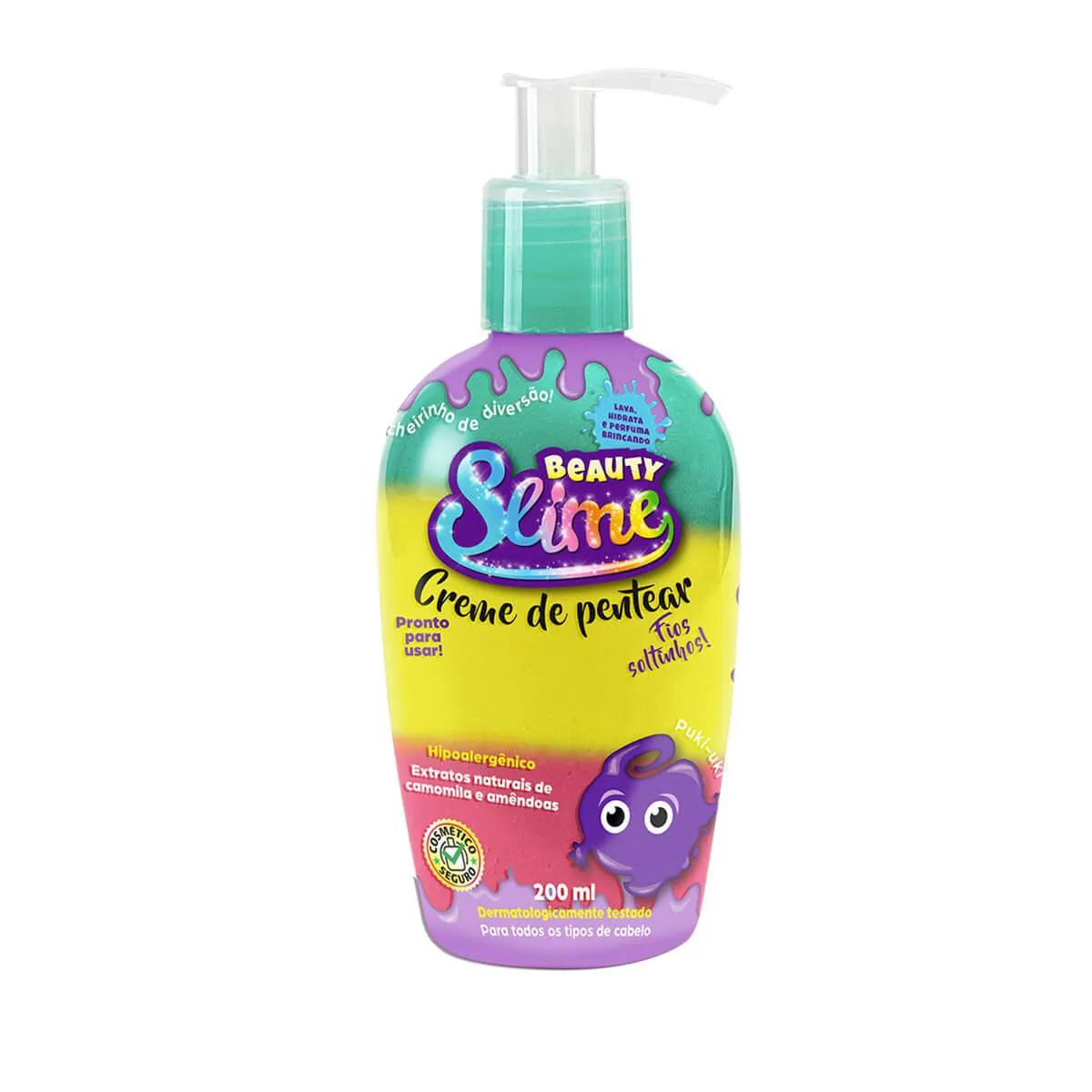 Creme de Pentear Infantil Beauty Slime Colors com 200ml