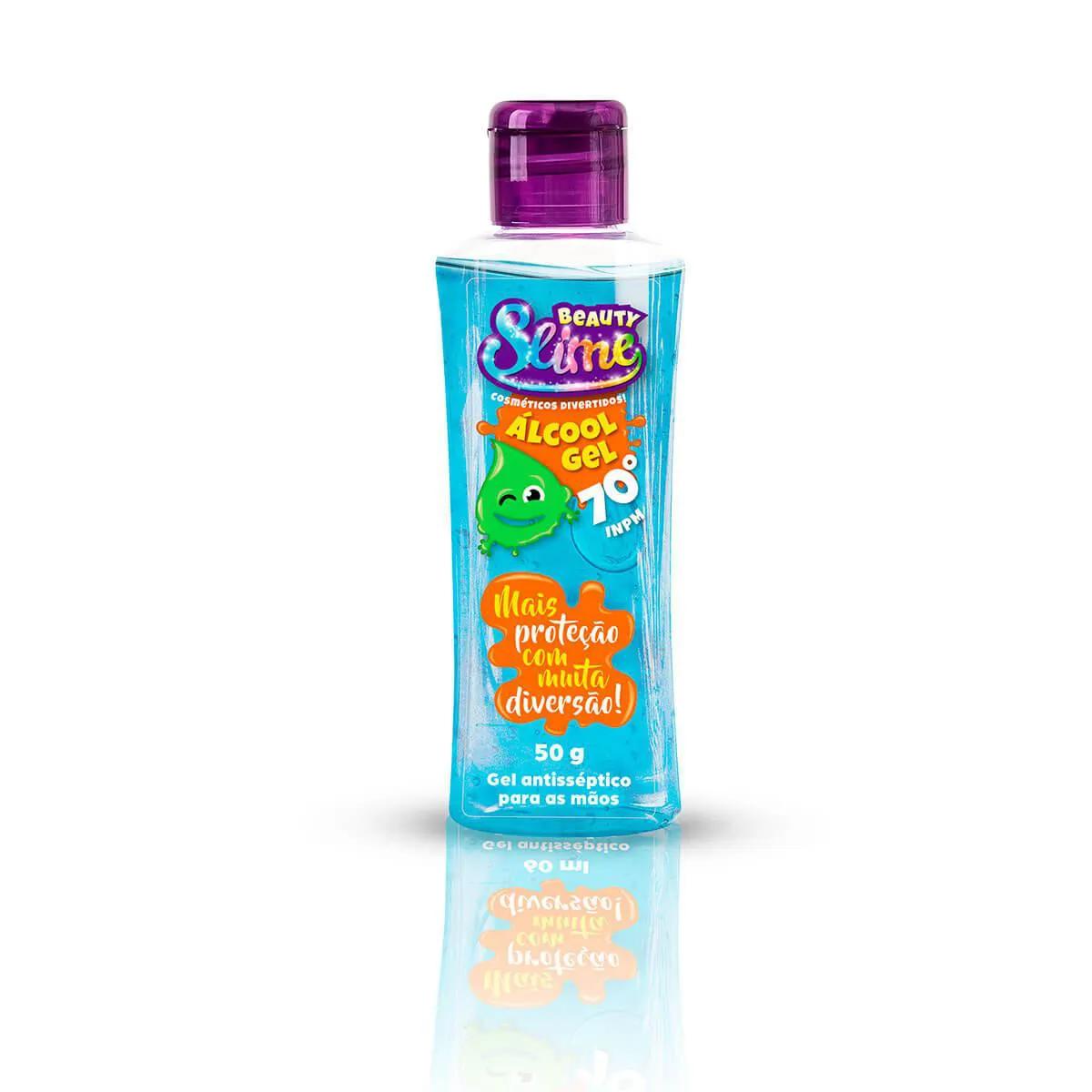 Álcool Gel Antisséptico Beauty Slime Azul com 60g