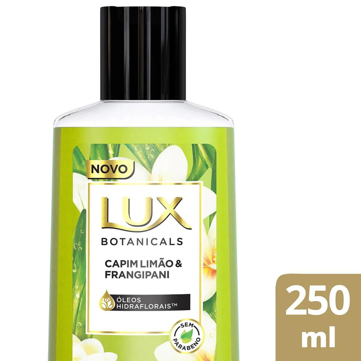 Sabonete Líquido Lux Botanicals Capim Limão & Frangipani com 250ml