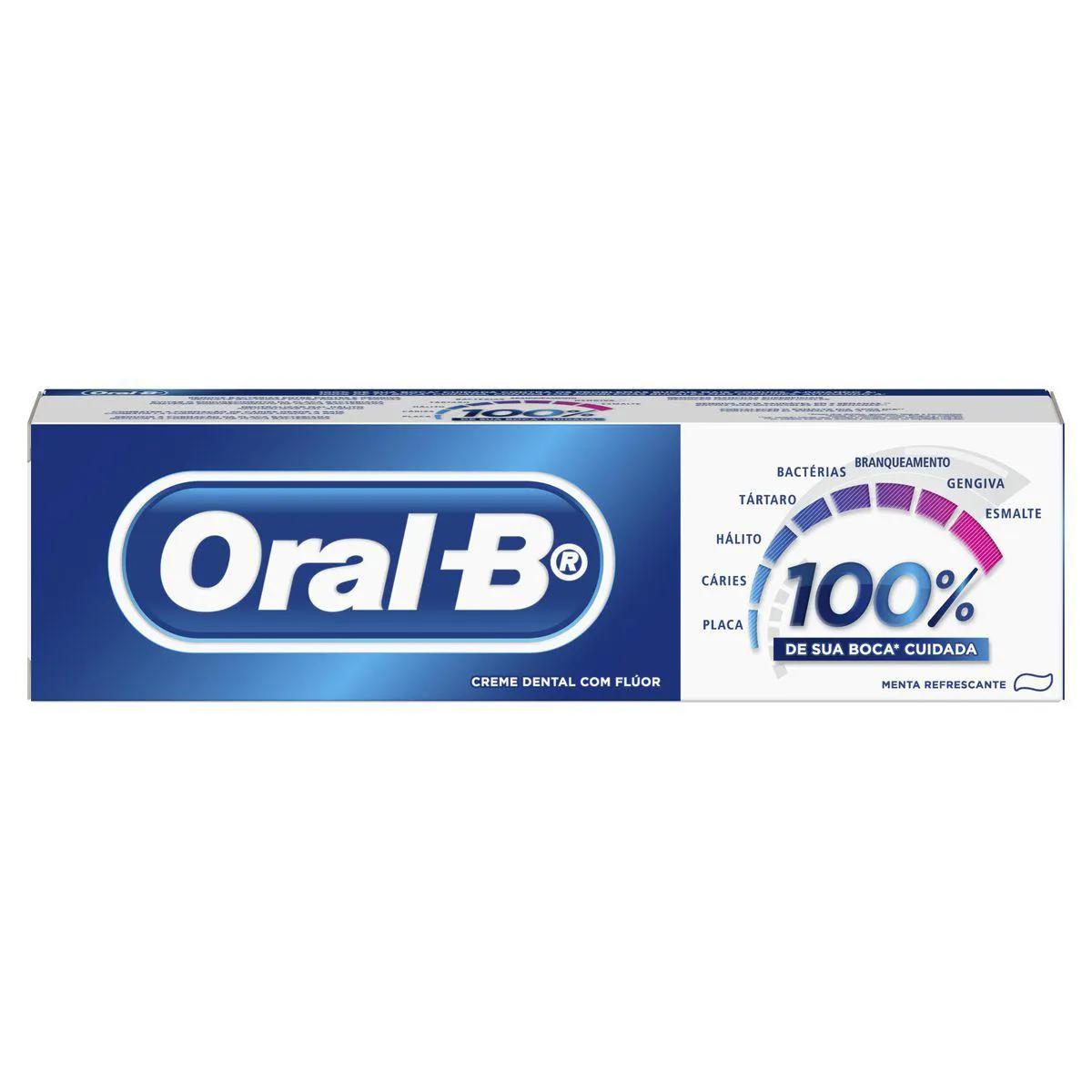 Pasta de Dente Oral-B com Flúor Menta Refrescante com 70g