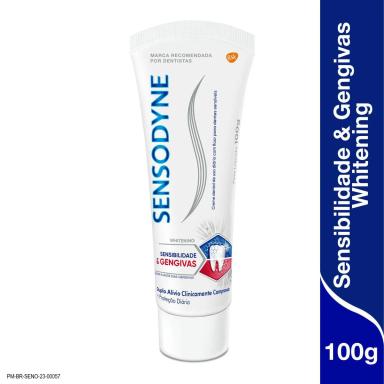 Pasta de Dente Sensodyne Sensibilidade & Gengivas Whitening com 100g