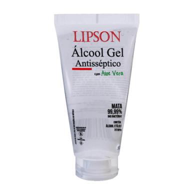 Álcool em Gel Antisséptico 70% Lipson Aloe Vera com 50g