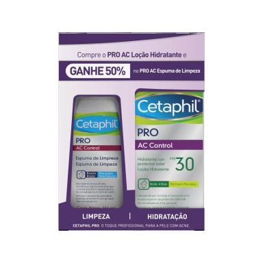 Kit Loção Hidratante Cetaphil Pro AC com 118ml + Espuma de Limpeza com 236ml