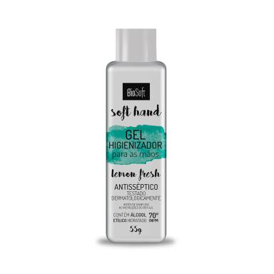 Álcool em Gel 70% BioSoft Gel Higienizador Lemon Fresh com 55g