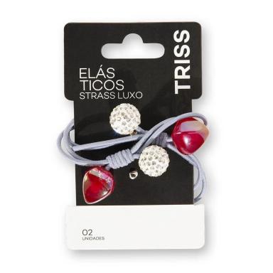 Elástico de Cabelo Triss Strass Luxo com 2 unidades