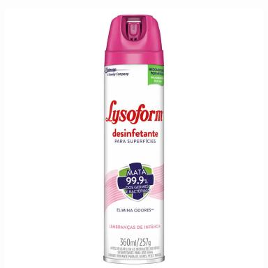 Desinfetante Lysoform Lembranças de Infância Aerosol com 360ml