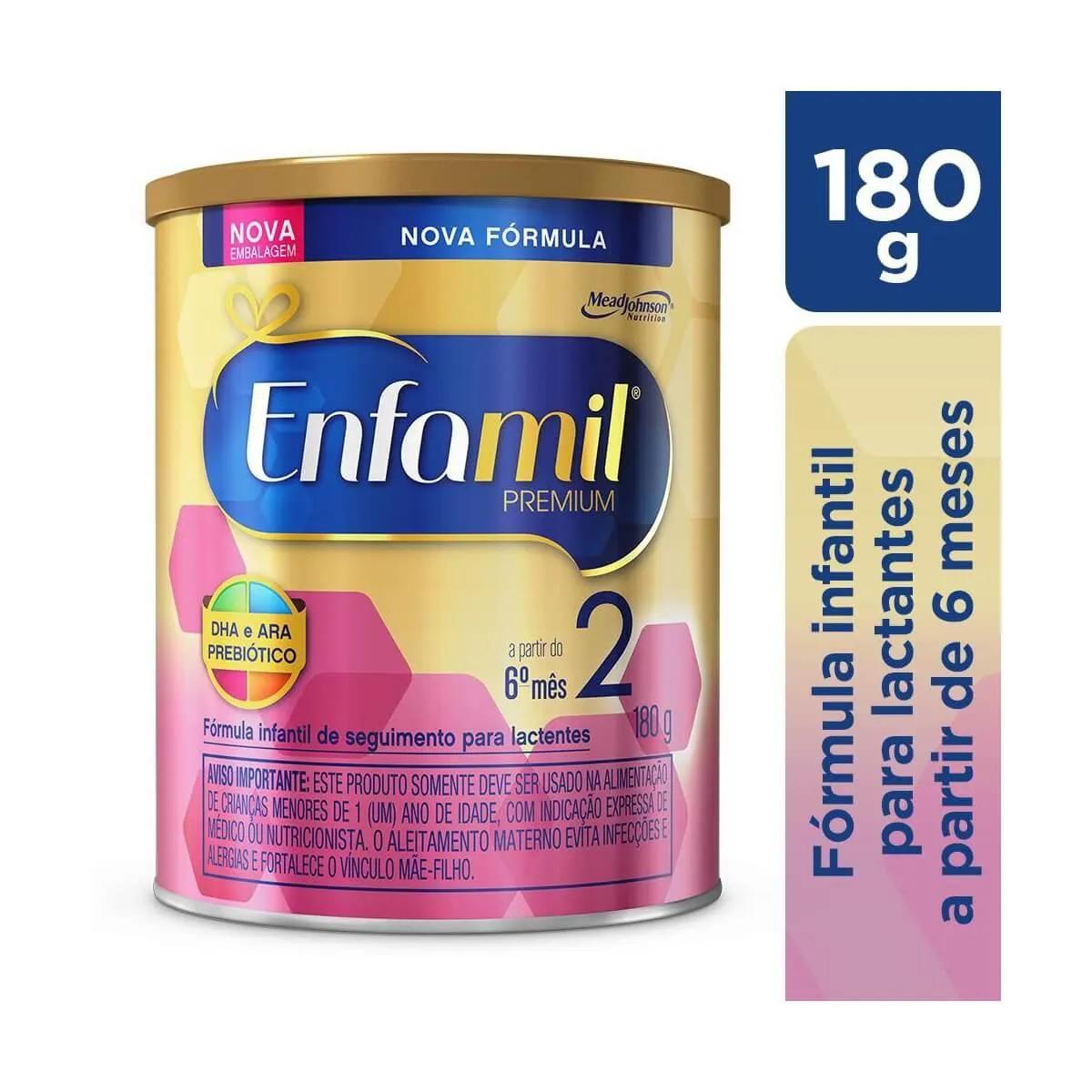 Fórmula Infantil Enfamil Premium 2 a partir do 6º mês com 180g