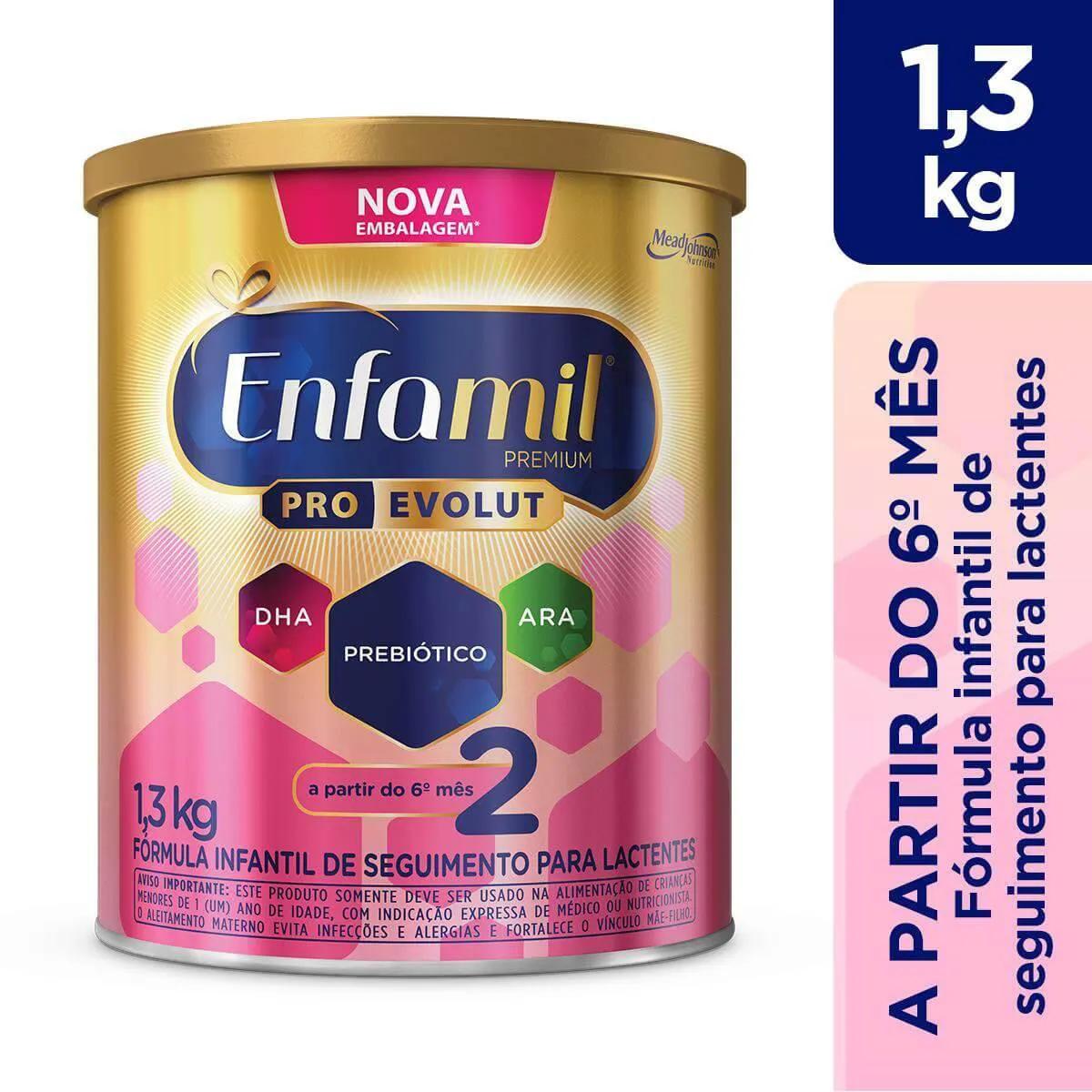 Fórmula Infantil Enfamil Premium 2 a partir do 6º mês com 1,3Kg