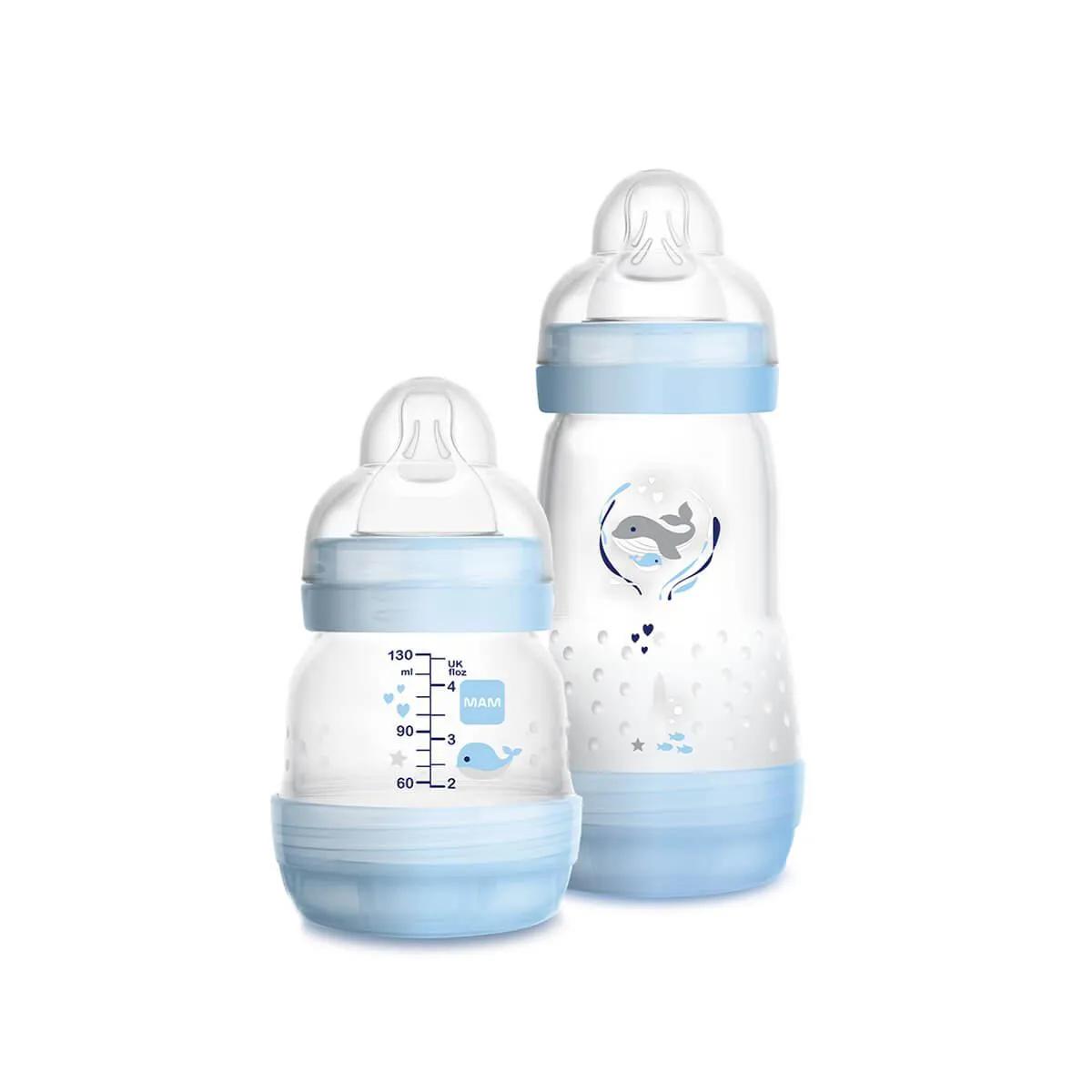 Kit Mamadeira MAM Easy Start Starter Set Azul com 2 unidades