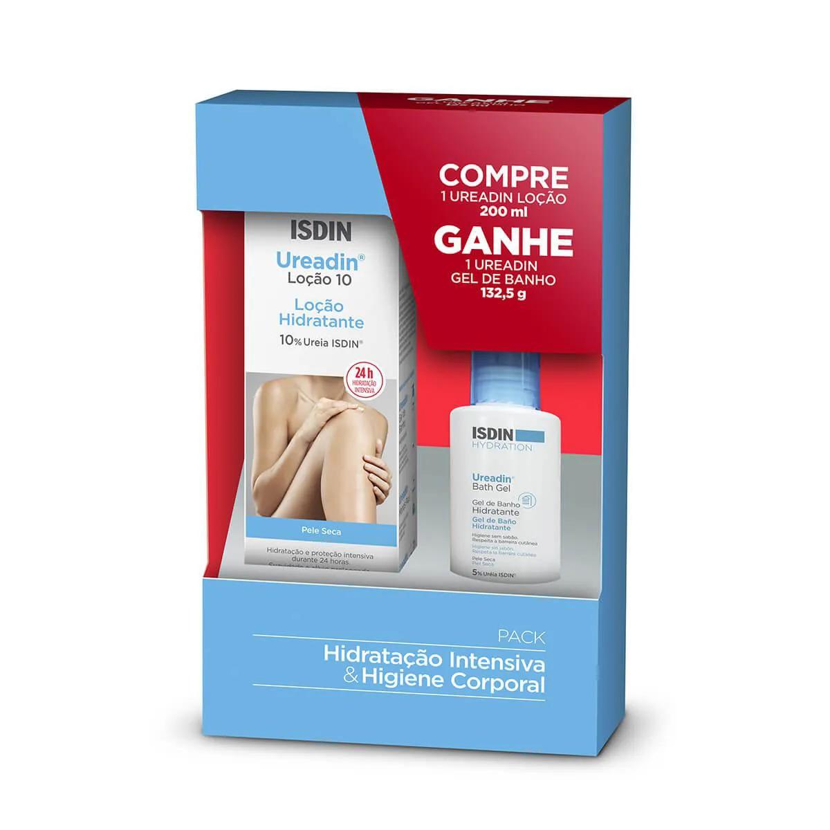 Kit Loção Hidratante Ureadin 10 com 200ml + Gel de Banho com 132,5g
