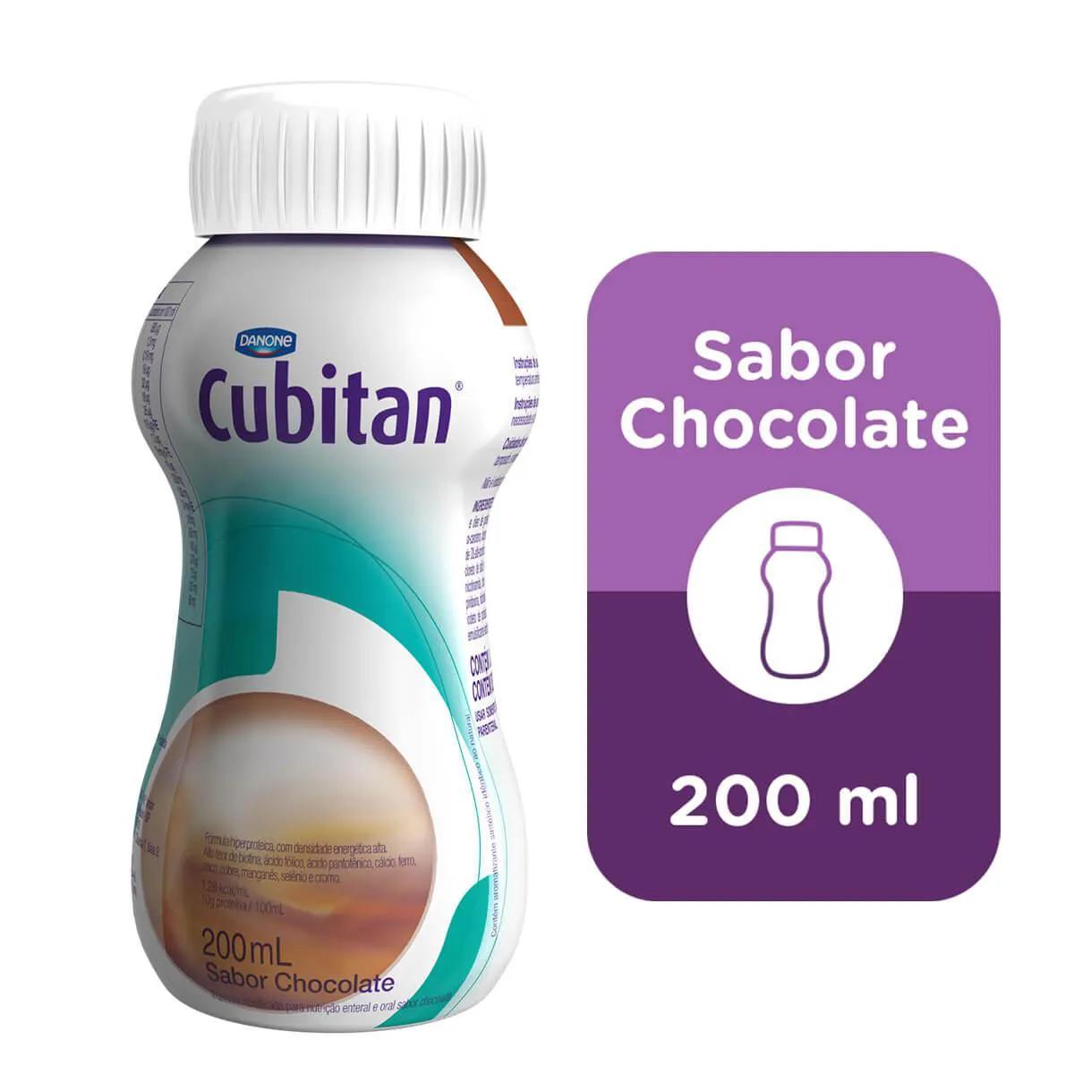 Suplemento Alimentar Cubitan Danone Sabor Chocolate 200ml