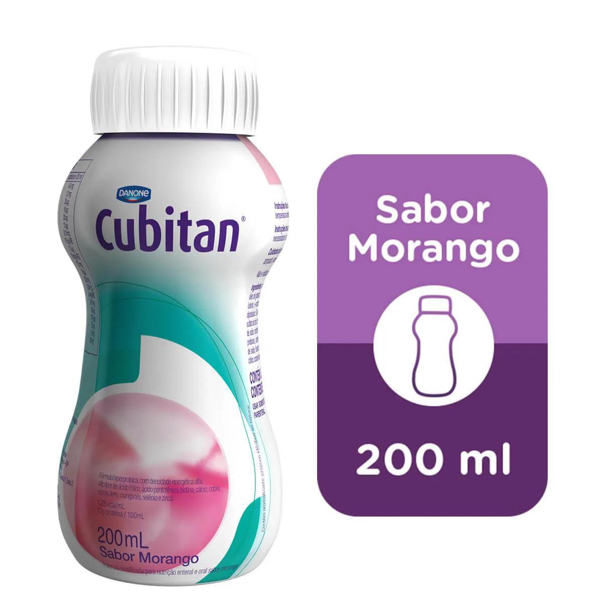 Suplemento Alimentar Cubitan Sabor Morango com 200ml