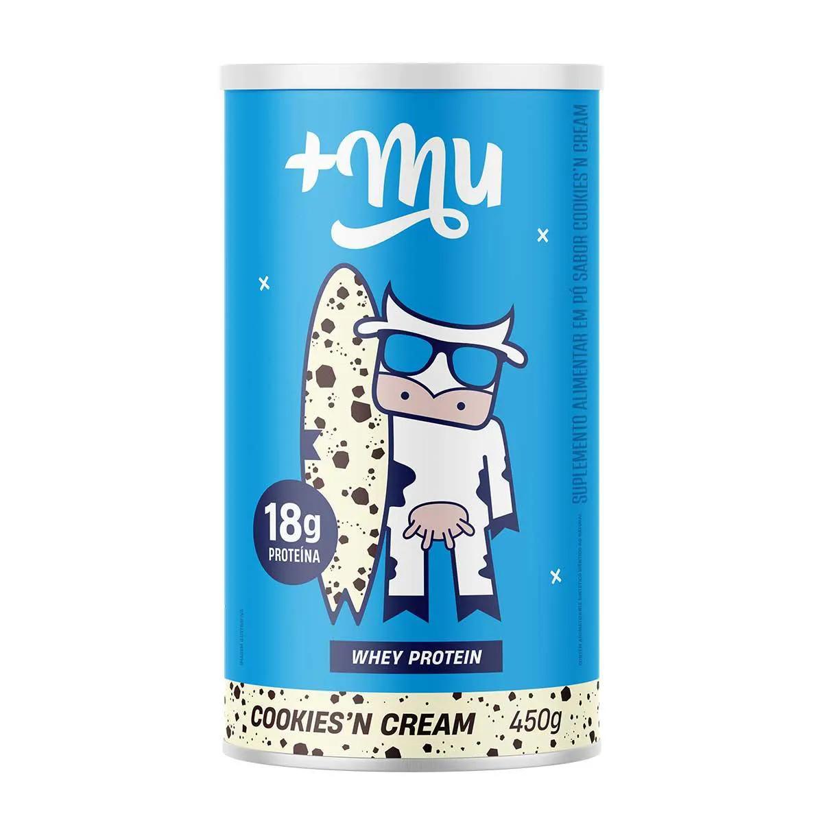 Whey Protein Concentrado +Mu Cookies N'Cream 450g