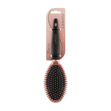 Escova de Cabelo Lanossi Raquete Oval Bronzer com 1 unidade