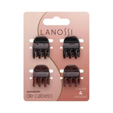 Kit Piranha de Cabelo Lanossi Tamanho Pequeno com 4 unidades