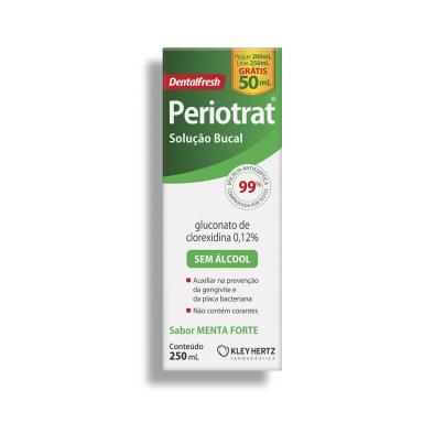 Solução Bucal Periotrat Sem Álcool Sabor Menta Forte