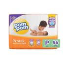 Fralda Pom Pom Protek Proteção de Mãe P - 56 Unidades