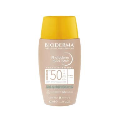 Protetor Solar Facial Bioderma Photoderm Nude Touch Claro FPS50+ 40ml