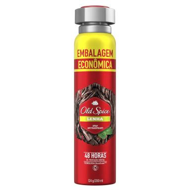 Desodorante Old Spice Lenha Spray Antitranspirante com 200ml