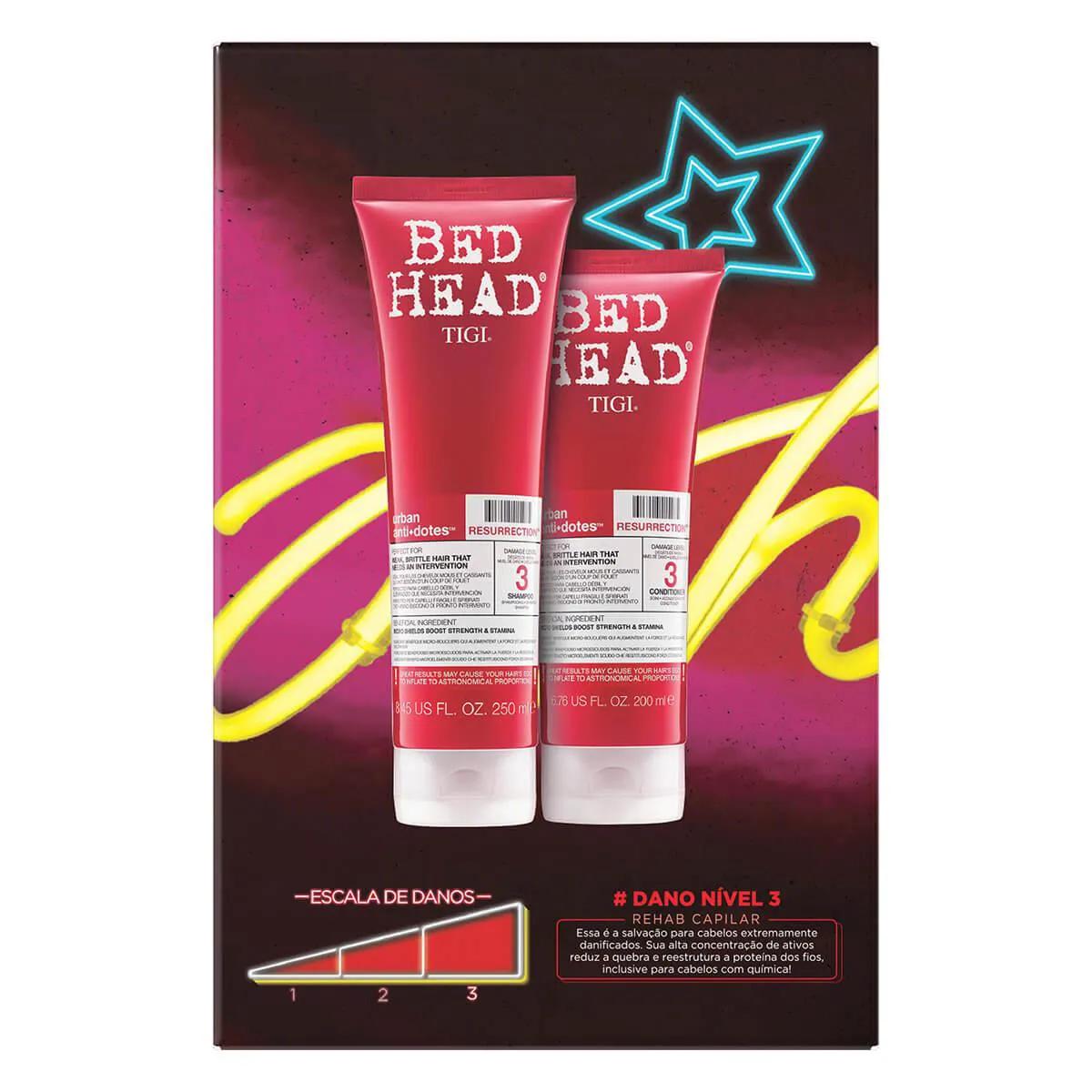 Kit Bed Head Resurrection com Shampoo de 250ml + Condicionador de 200ml