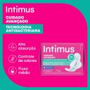 Absorvente Intimus Ultrafino Tecnologia Antibacteriana Com Abas com 14 unidades
