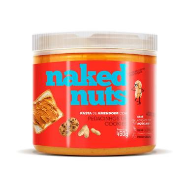 Pasta de Amendoim Naked Nuts com Cookies de Chocolate com 450g