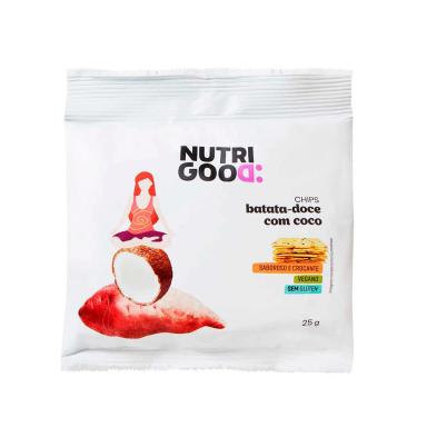 Chips Aassados Nutrigood Sabor Batata Doce com Coco com 25g