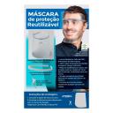 Máscara de Proteção Reutilizável Faceshield com 1 unidade