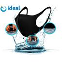 Máscara de Proteção Ideal Adulto Preta Neoprene com 3 unidades