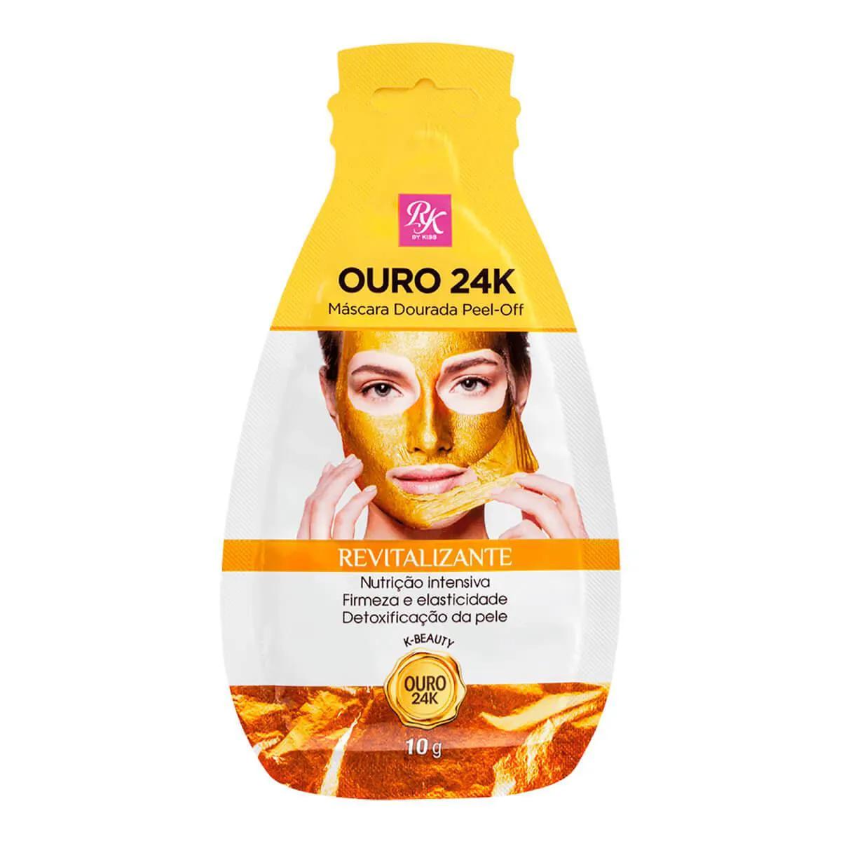 Máscara Facial Dourada Peel-Off RK By Kiss Revitalizante com 1 unidade