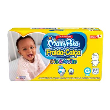 Fralda Calça Infantil MamyPoko Dia&Noite G - 30 Unidades