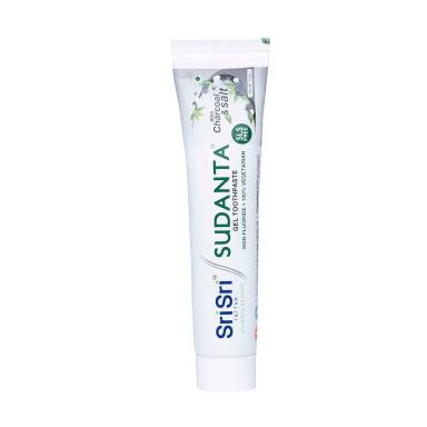 Pasta de Dente Sri Sri Sudanta Carvão Ativado 100% Natural sem Flúor com 100g