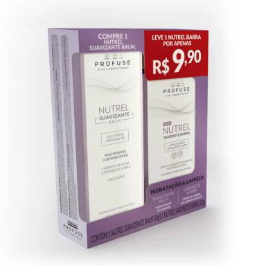 Kit Profuse Nutrel Balm Creme Suavizante + Sabonete em Barra 100g