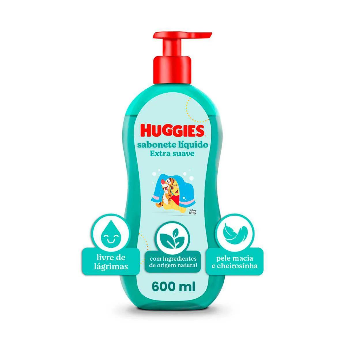 Sabonete Líquido Infantil Huggies Extra Suave 600ml