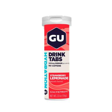 Pastilha Gu Drink Tabs Morango 12 unidades