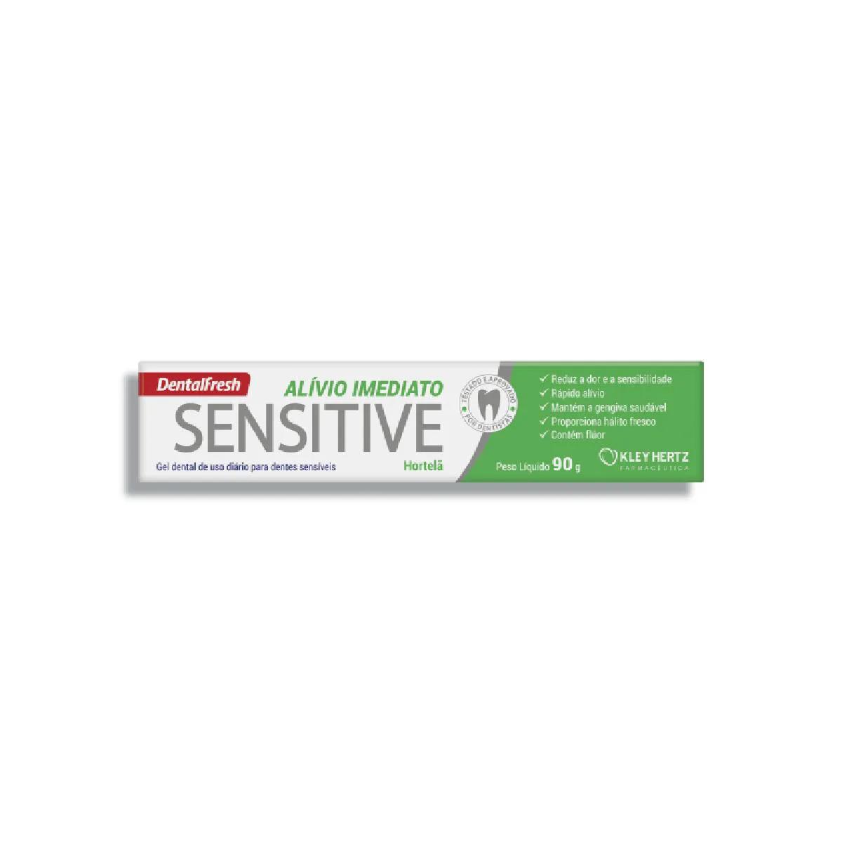 Pasta de Dente Dentalfresh Sensitive Alívio Imediato com 90g