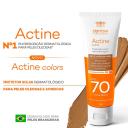 Protetor Solar Facial Actine Colors Pele Morena Mais FPS70 40g